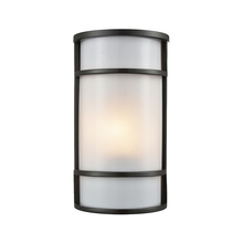 ELK Home Plus CE931171 - Bella 1-Light Outdoor Wall Sconce in Oil Rubbed Bronze with a White Acrylic Diffuser