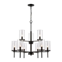 ELK Home Plus CN290926 - Thomas - Oakland 28.5'' Wide 9-Light Chandelier - Black