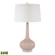 ELK Home Plus D2459-LED - Abbey Lane Ceramic Table Lamp in Pastel Pink - LED