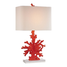 ELK Home Plus D2493 - Red Coral Table Lamp in Red