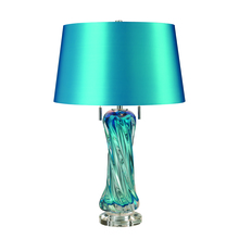 ELK Home Plus D2664 - Vergato Free Blown Glass 2-Light Table Lamp in Blue