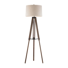 ELK Home Plus D2817 - Wooden Brace Tripod Floor Lamp