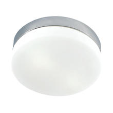 ELK Home Plus FML1025-10-16M - Disc LED Flushmount in Satin Nickel with Opal Glass - Medium