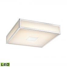 ELK Home Plus FML4000-10-15 - Hampstead 1-Light Flush Mount in Chrome with Opal White Acrylic Diffuser - Integrated LED