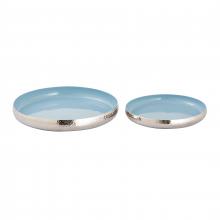 ELK Home Plus H0897-9780/S2 - Nelson Tray - Set of 2 Light Blue Enamel (2 pack) (2 pack)