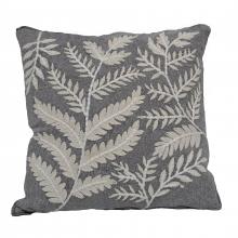 ELK Home Plus HVT0897-9981 - Embroidered Fern 20x20'' Pillow - Gray