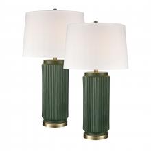 ELK Home Plus S0019-10295/S2 - Knox 30'' High 1-Light Table Lamp - Set of 2 Dark Green