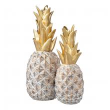 ELK Home Plus S0037-11314/S2 - Big Island Pineapple - Set of 2 Gold