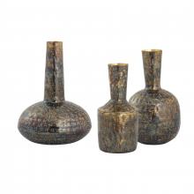 ELK Home Plus S0807-9776/S3 - Fowler Vase - Set of 3 Patinated Brass