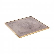 ELK Home Plus TABLE002-TOP - Etched Metal Table Chateau Square - TOP