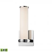 ELK Home Plus WSL1301-10-15 - Baton 1-Light Sconce in Chrome with Opal White Glass Diffuser - Integrated LED