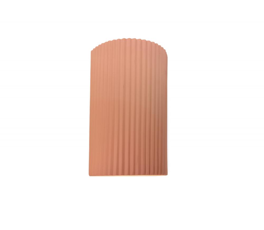 Small ADA Pleated Cylinder Wall Sconce