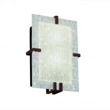 Justice Design Group 3FRM-5551-TILE-DBRZ-LED2-2000 - Clips Rectangle LED Wall Sconce (ADA)