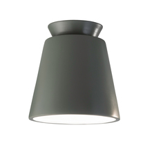 Justice Design Group CER-6170W-PWGN - Trapezoid Outdoor Flush-Mount