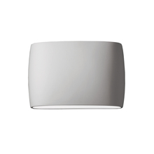 Justice Design Group CER-8899W-BIS - Wide ADA Large Oval Outdoor LED Wall Sconce - Open Top & Bottom