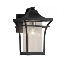 Justice Design Group FSN-7521W-SEED-MBLK - Summit Small 1-Light LED Outdoor Wall Sconce