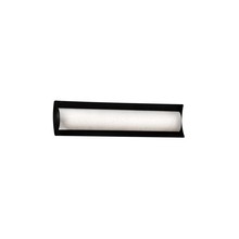 Justice Design Group FSN-8631-WEVE-MBLK - Lineate 22" Linear LED Wall/Bath