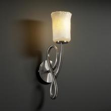 Justice Design Group GLA-8911-26-WTFR-NCKL - Capellini 1-Light Wall Sconce