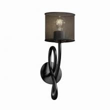 Justice Design Group MSH-8911-30-MBLK - Capellini 1-Light Wall Sconce