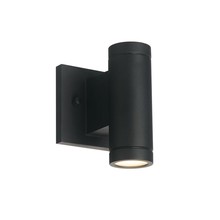 Justice Design Group NSH-4110W-MBLK - Portico Large Up & Downlight LED Outdoor Wall Sconce