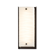 Justice Design Group PNA-7652W-WAVE-DBRZ - Carmel ADA LED Outdoor Wall Sconce