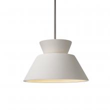 Justice Design Group CER-6420-BIS-NCKL-RIGID - Trapezoid 1-Light Pendant