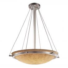 Justice Design Group CLD-9692-35-NCKL - 24" Round Pendant Bowl w/ Ring