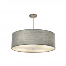 Justice Design Group FAB-9592-GRAY-NCKL - Classic 24" Drum Pendant