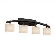 Justice Design Group FSN-8594-55-OPAL-DBRZ - Archway 4-Light Bath Bar