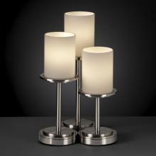 Justice Design Group FSN-8797-10-OPAL-NCKL - Dakota 3-Light Table Lamp