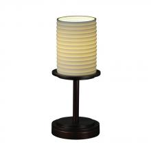 Justice Design Group POR-8798-10-BANL-MBLK - Dakota 1-Light Table Lamp (Short)