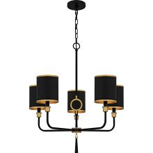 Quoizel LKY5028MBK - Lockery 5-Light Matte Black Chandelier