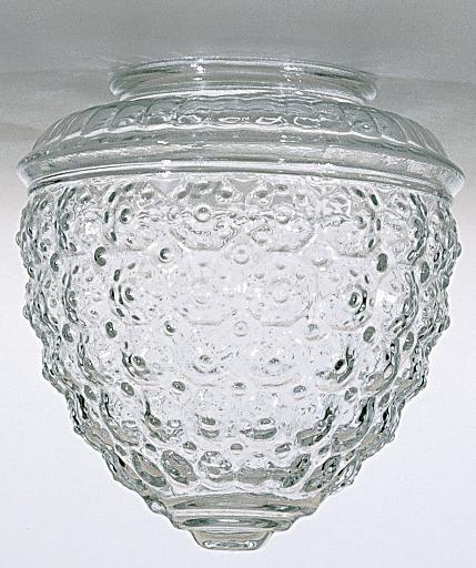 Pineapple Glass Shade; Height 6.00 inch; Fitter 3-1/4 inch; Diameter 5-1/2 inch