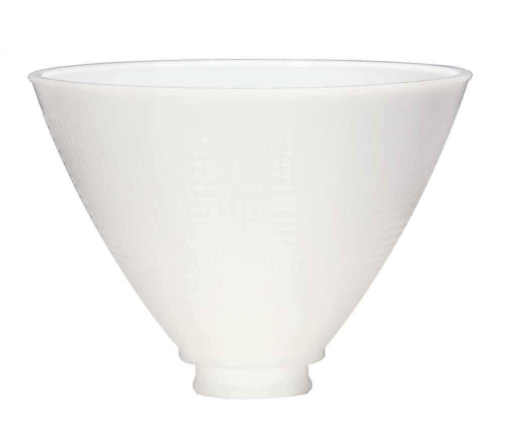 I.E.S. Shade; Diameter 8 inch; Height 5-3/4 inch; Fitter 2-1/4 inch