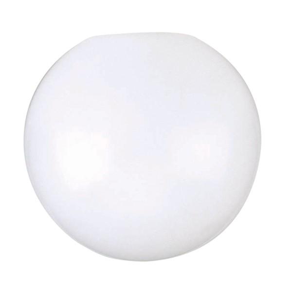 White Neckless Poly Globe Shade; 14 inch Diameter; 5-1/4 inch Opening