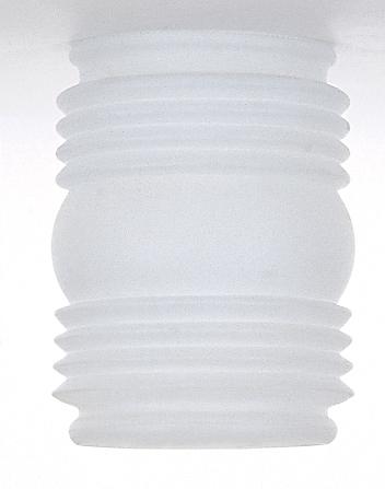 Mason Jar Glass Lamp Shade; Frosted White; Diameter 3-3/4 inch; Fitter 3-1/4 inch; Height 4-1/2 inch