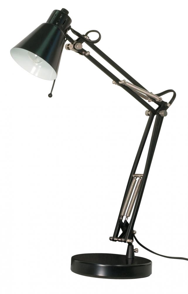 Mini Head Drafting Lamp - 1 Light - Black
