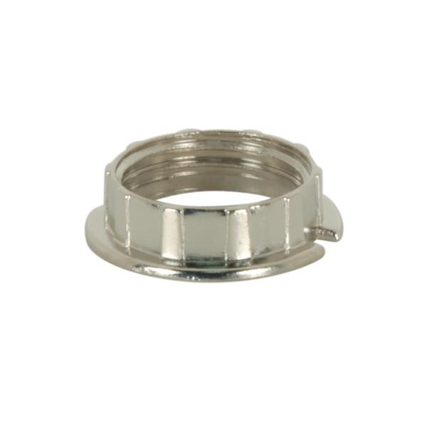 Chrome Ring For Tubular Glass; 3/4" Inner Diameter; 1-1/6" Outer Diameter