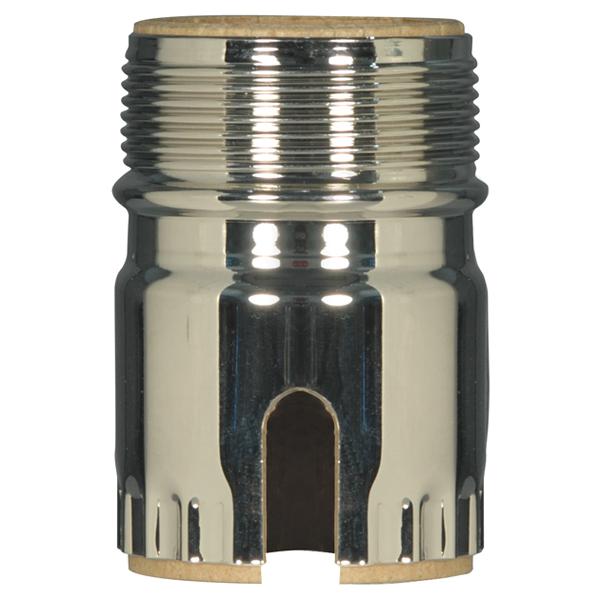 3 Piece Solid Brass Shell With Paper Liner; Polished Nickel Finish; Pull Chain / Turn Knob With Uno