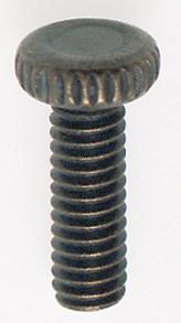 Steel Knurled Head Thumb Screw; 8/32; 1/2" Length; Antique Brass Finish