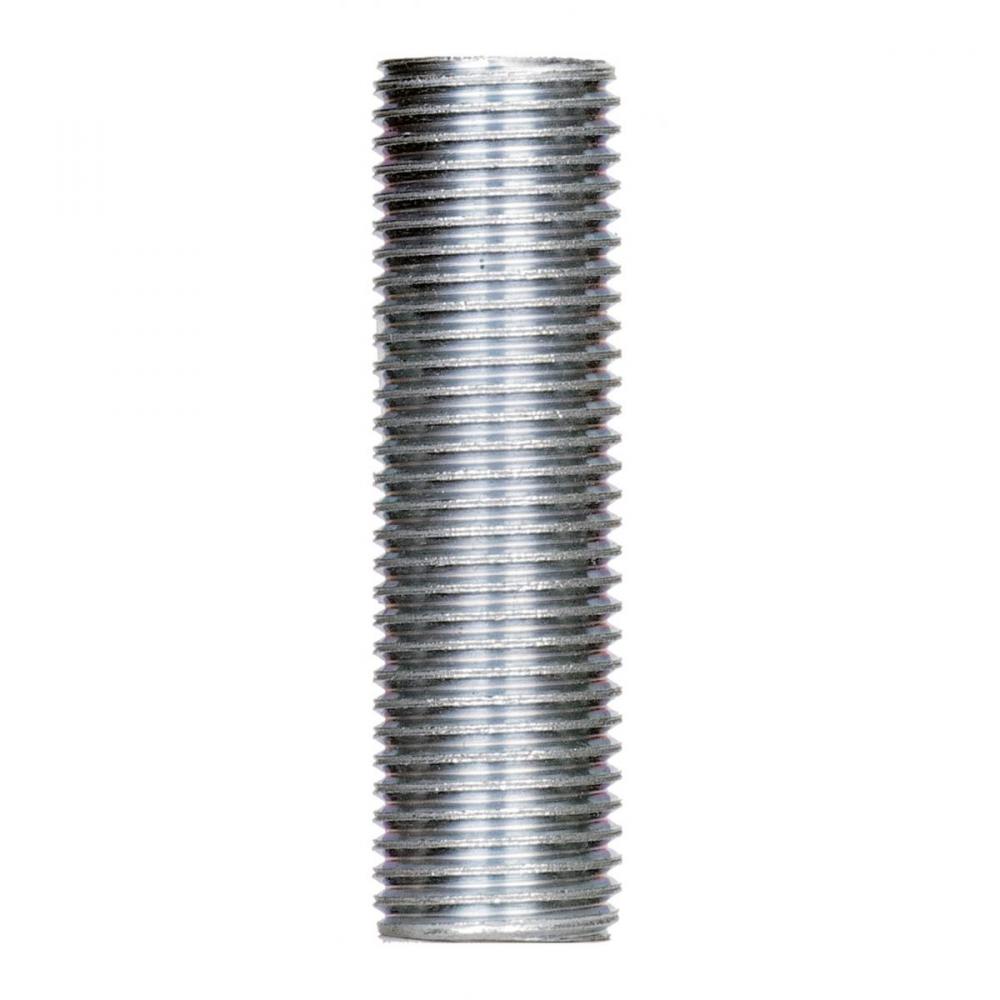 1/4 IP Steel Nipple; Zinc Plated; 1-3/4" Length; 1/2" Wide
