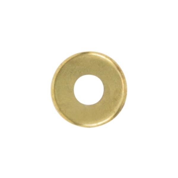 Turned Brass Check Ring; 1/8 IP Slip; Burnished And Lacquered; 1-1/2" Diameter