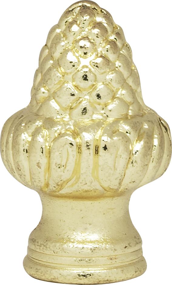 Acorn Finial; 1-1/2" Height; 1/8 IP; Polished Brass Finish
