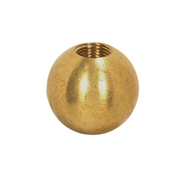 Brass Ball; 2" Diameter; 1/8 IP Tap; Unfinished