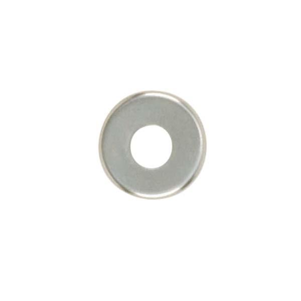 Steel Check Ring; Curled Edge; 1/8 IP Slip; Nickel Plated Finish; 1/2" Diameter