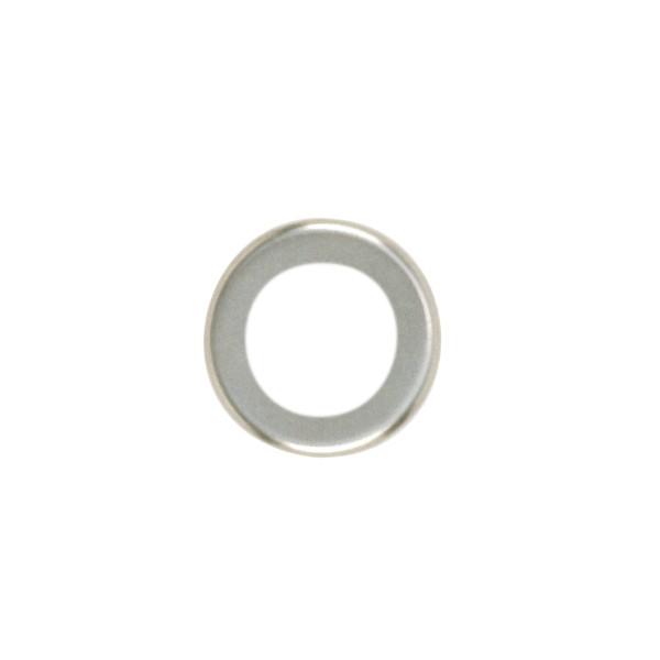 Steel Check Ring; Curled Edge; 1/4 IP Slip; Nickel Plated Finish; 1" Diameter