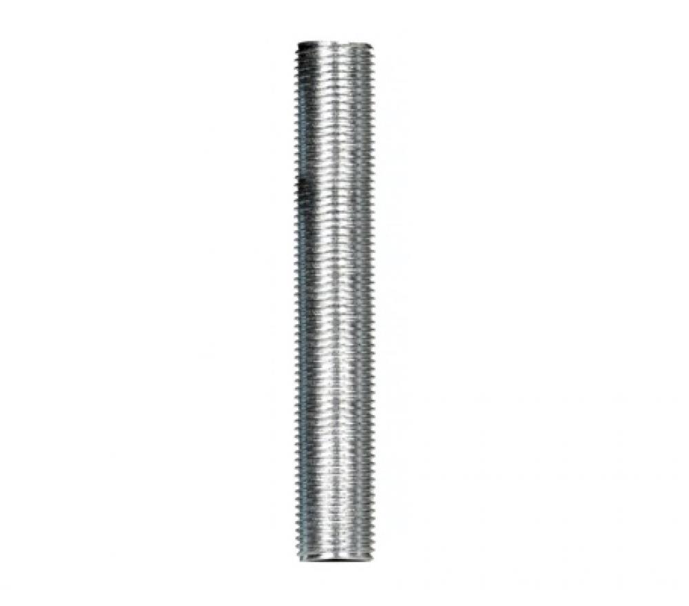 1/8 IP Steel Nipple; Zinc Plated; 2-1/2" Length; 3/8" Wide