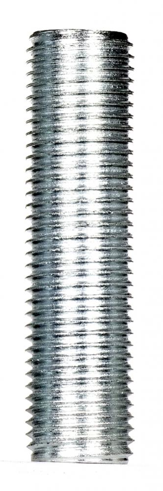 1/4 IP Steel Nipple; Zinc Plated; 2" Length; 1/2" Wide