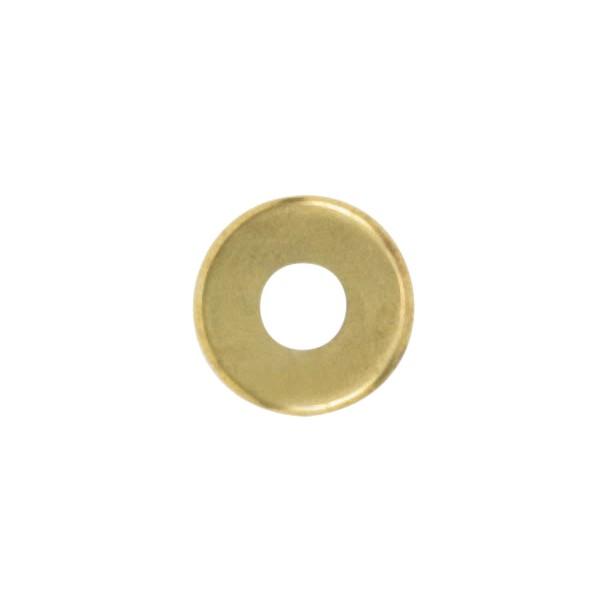Steel Check Ring; Straight Edge; 1/8 IP Slip; Brass Plated Finish; 2" Diameter