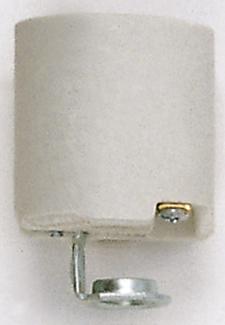 Porcelain Socket With 1/8 IPS Hickey; Aluminum Screw Shell; Unglazed; 660W; 250V